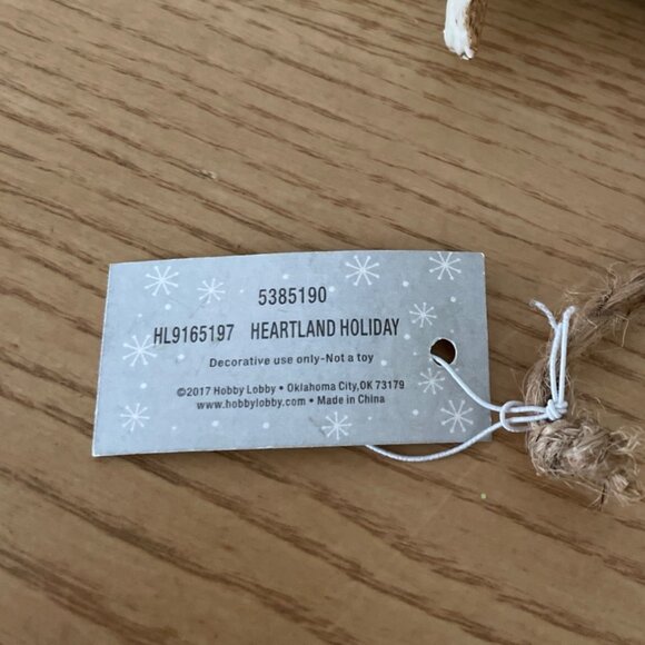 Glittery Chickadee Bird on Branch Christmas Ornament Santa Hat Heartland Holiday - Picture 7 of 9